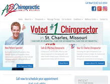 Tablet Screenshot of abchiropractic.com